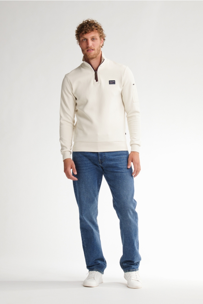 HALF ZIP SWEATER PRAIRIE DU CHIEN M 3050 SWC364 0112 Seashell